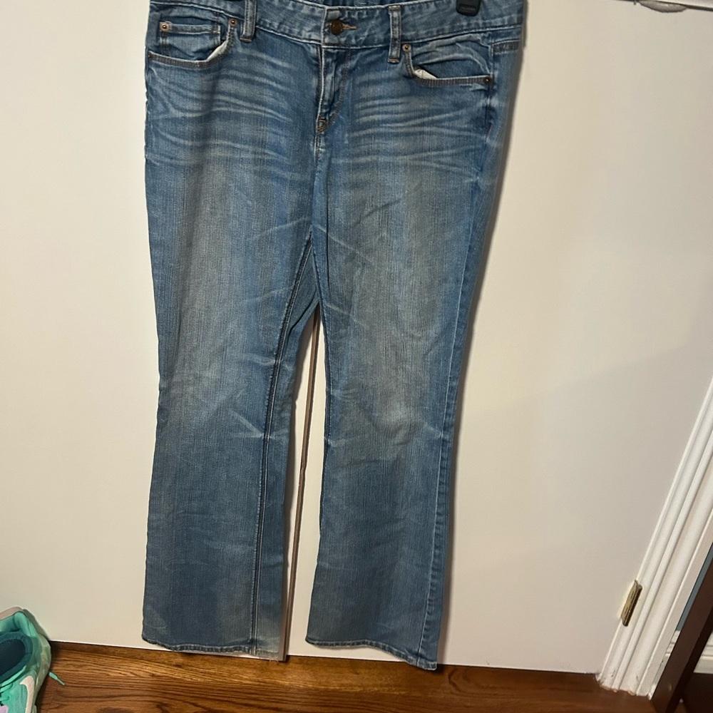 Ann Taylor Denim Blue Straight Leg Jeans